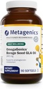 OmegaGenics Borage Borage 油 240 mg - 高概率 - Gamma-Linolenic Acid(GLA) 补充 - 与 Borage 种子油和维生素 E - 无胶 - 90 软胶