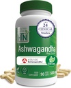 Salut Thru Nutrition Ashwagandha 500mg KSM66® 90 Capules  192 Stres, Moteg, Focus, &ergy ergy Silinicament Testn i Organic Root- only Whitània Somnifera Extradent-GMO, Gntent & Soy