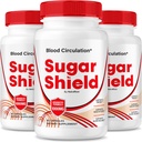 NutraRize (Pack 3 Sugar Shield Blood Support Pills, Maksimaalne tugevus valem kapslid, Natural Blood Blend Complex, Arvustused (180 kapslit)