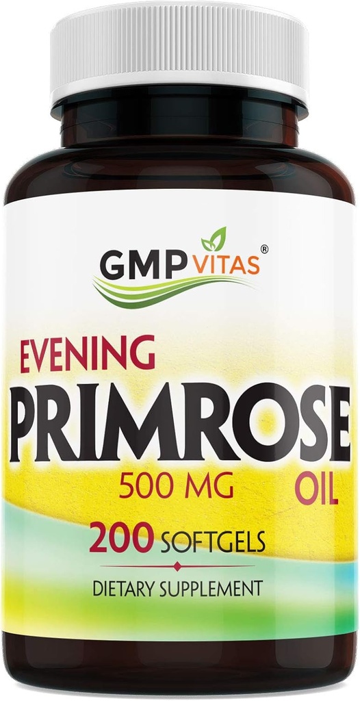 Vakara Primrose Oil 500mg SoftgelsCold Pressed Softgels ar 45mg GLA uzturēt gludu-veselīgu izskatu ādas atbalsta Hormonālais līdzsvars