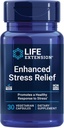Extension de vie Relief de stress amélioré, Extrait de baume de citron, L-théanine, décompress avec ce supplément pour le stress, sans gluten, non-OGM, végétarien, 30 capsules