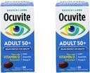 Bausch & Lomb Ocuvite Eye Vitamin & Mineral Supplemento per adulti 50+, 50-Count Soft Gels (Pack of 2)