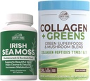חוות כפריות "Beauty Pack Collagen + Greens Irish Sea Mosss, Collagen for Skin, Hair growth, Nails & Joints, Ultimate Beauty Support Gift, Pack of 2