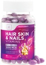 Hair Vitamins for Women for Hair Growth - Argan-Infused Supplement with Collagen, Biotin and Hyaluronic Acid - Supports Faster Hair Growth, Skin & Nails Beauty Vitamins, Bottled in USA - 60 Softgels