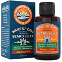 Wake Up Call Beard Jelly - Caffeine Beard Growth Oil, Virgin Green Coffee Oil & Peppermint, Natural Thickener eta Moisturizer (3,3oz, Original Spice)