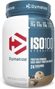 Dymatisera ISO100 Hydrolyserad proteinpulver, 100% Whey Isolate Protein, 25g Protein, 5,5 g BCAA, Gluten Free, Fast Absorbing, Easy Digesting, Cookies och Cream, 1,6 Pound