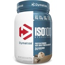 Dymatize ISO100 Hydrolyzed Protein Powder, 100% Whey Isolate Protein, 25g of Protein, 5.5g BCAAs, Gluten Free, Fast Absorbing, Easy Digesting, Cookies and Cream, 1.6 Pound
