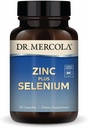 Dr. Mercola Zinc Plus Selenium - Suplemento Minerais Mistura - para Imune, Cérebro e Suporte Respiratório - Contém Quelato de Glicenato de Zinco & Cobre - GMO-Free & Gluten-Free - 30 Cápsulas (30 Servings)