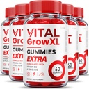 (5 пакет) Vital Grow XL Gummies - Максимальна формула міцності - Vial Grow XL Екстремальна формула міцності, Vital Grow XL Відгуки, Загальне щоденне здоров'я Підтримка 1000mg Максимальна добавка для Wellness (300 Gummies)
