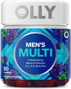 OLLY Laserové zaostrenie Gummy, ženšenu, Alpha GPC, B vitamíny, 36 počet a pánske multivitamínové Gummy, vitamíny A C D E B, zinok, 90 Počet