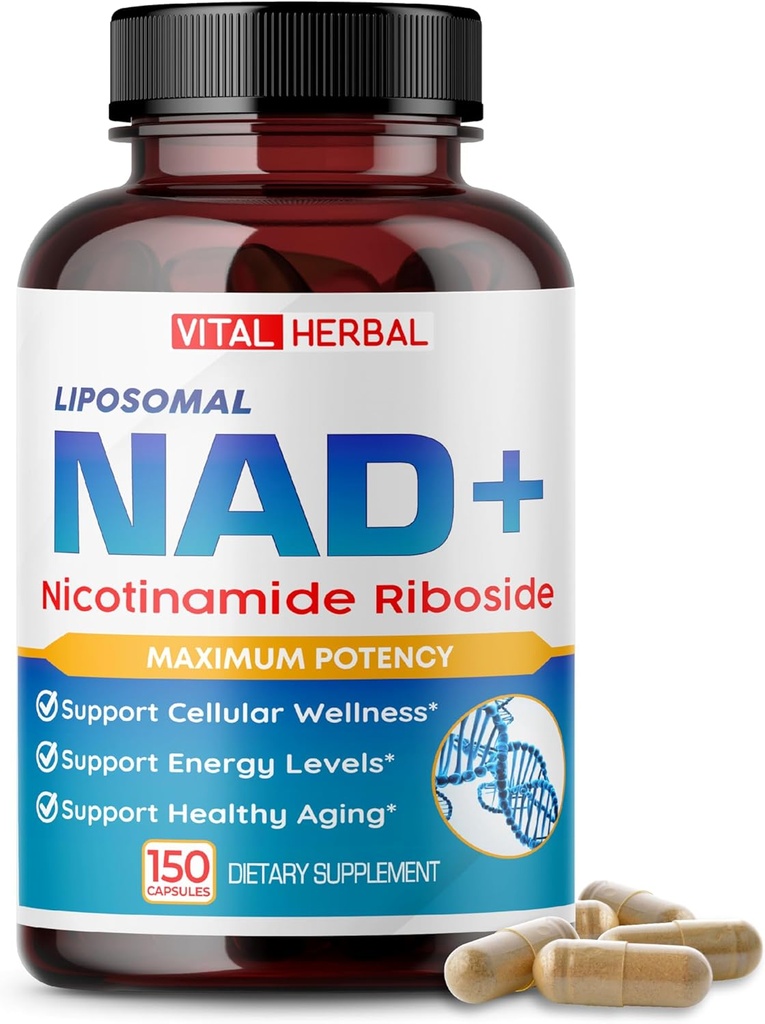 Liposomal Nicotinamide Riboside Complex – NR with Resveratrol, Quercetin & More – 150 Capsules – Made in USA