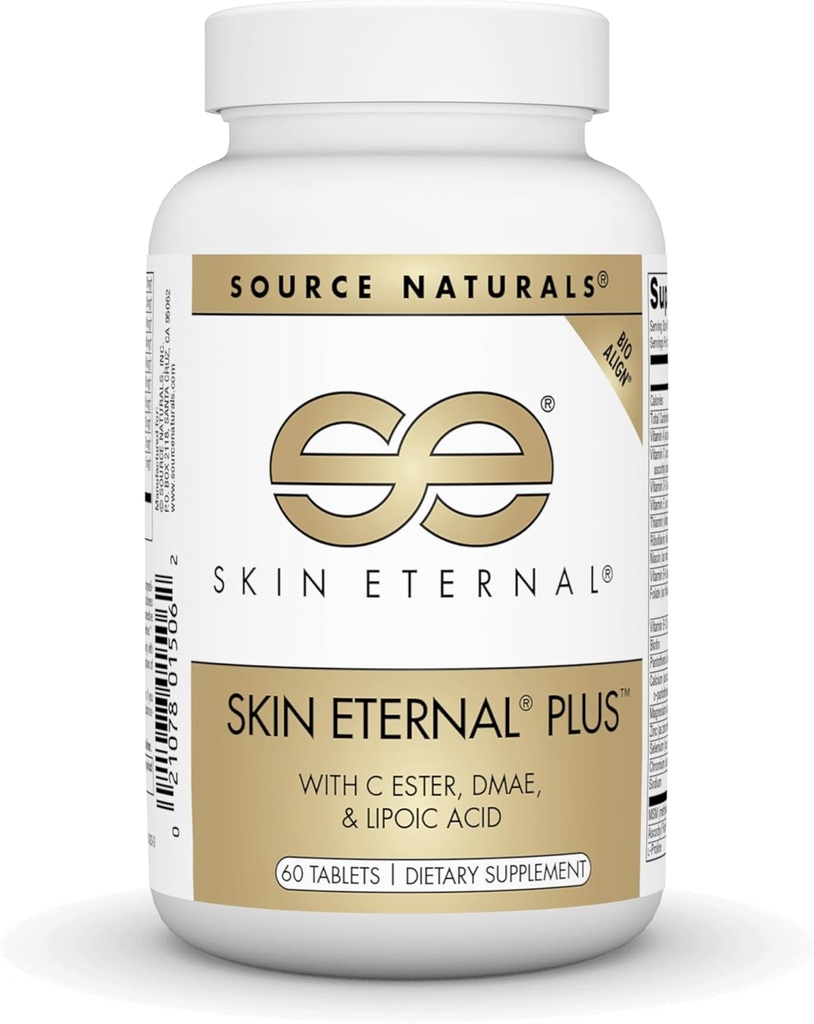 Fuente Naturals Skin Eternal Plus, con C Ester, DMAE, " Ácido Lipoico - 60 Tablets
