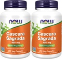 NOW Supplements, Cascara Sagrada (Rhamnus purshiana)450 mg, 250 Veg Capsules (Pack of 2)