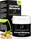 Auragin® Authentic Korean Red Ginseng – Made in Korea – 6 Year Raízes – Sem aditivos ou outros ingredientes – 100% Red Panax Ginseng em Cada Tablet