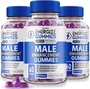 (3 pack) Gummies energetikoak - Gizonentzako Gummies energetikoak, Gummies-a, Osasun orokorra eta ongizatea sustatzeko gehigarria, Bizimodu osasuntsu eta aktiboa mantentzeko erabiltzen da (180 Gummies)