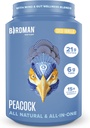 BIRDMAN Peacock Vegan Protein Powder | Complete Plant Based Meal Replacement Shake with Magnesium, Vitamin D, MCT Oil | All in One Supplement for Men and Women | Smooth Texture | Coco Vanilla Flavor