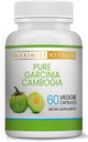 Максимум Slim 100% Pure Garcinia Cambogia Допълнение - HCA Extract - Тегло поддръжка Формула за мъже и жени - Non-GMO, Gluten Free - 60 капсули