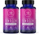 Dòng chảy và glow tự nhiên Hormone cân bằng cho phụ nữ - S & Menopause cứu trợ cho các đường hầm, Mood Swings & Night braps với Donq Quai & Cohosh cho Menopause - 60 campan Capsules (2 Pack)