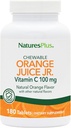 NaturesPlus Orange Juice Jr. - 180 Chewable Tablets - 100 mq Vitamin C - Immune Sistemi Support - Stomach - Vegan, Gluten Free - 180 Xidmət