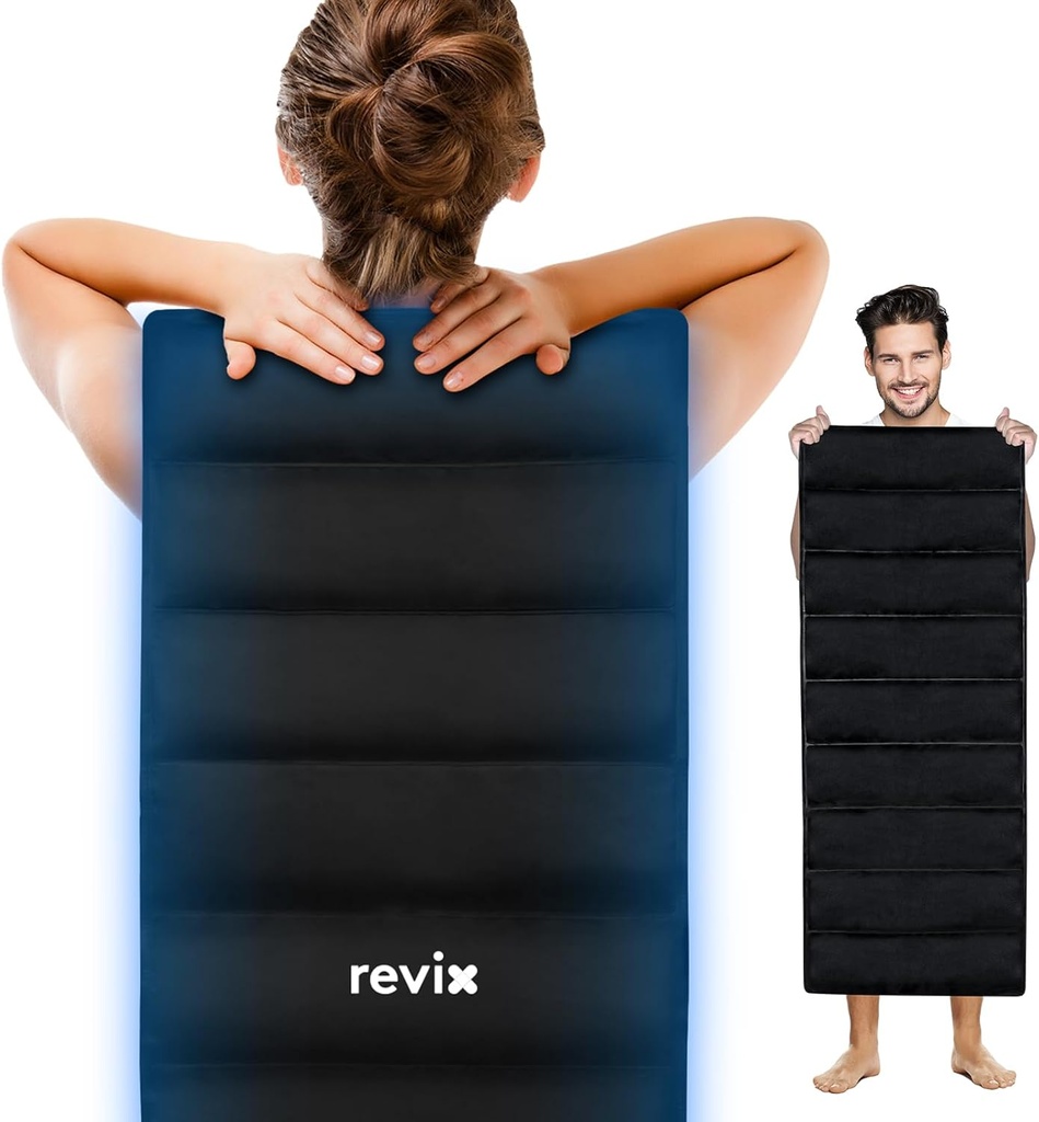 REVIX Full Body Ice Pack for Back, 47"x17.5" Entire Back, Hip, ve Leg, Cold Therapy Full-Body Fatigue Relief ve Günlük Kas Rahatlama için Hızlı Büyük Gel Soğuk Paketi