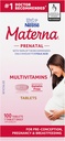 Materna Nestle Prenatal Postpartum Vitamină & Supliment mineral 100 comprimate