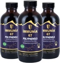 Immunia 67 Polyphenols - Elderberry Concentrate " Antioxidant Fruits. Premium Antioxidant supplement with 67 Polyphenols (Anthocyanins, Quercetin, Resveratrol, etc.) 24-Day Supply per Bottle (3-Pack)