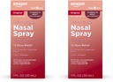 Basic Care Maximální síla 12 hodin Nasal Spray, Oxymetazolin HCl řešení, Congestion Relief, Studená a alergická medicína, Decongestant, 1 Fl Oz (balení po 2)