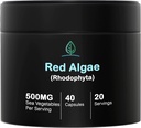 Holistic Bin Red Marine Algae Capsules Gigartina ve Dumontiacea Red Algae Supplements | Gluten Free, Vegan, Wild Harvested | Vegan Omega 3 (40 Capsules)