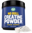 "No Bull" Creatine Powder, Bulk doplňky Creatin Monohydrát pro rychlejší zotavení, Zvýšený objem svalů, Síla a síla, Mikronizované Creatine pro muže a kreatin pro ženy, 500g