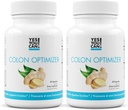 Yes You Can! Probiotics Colon Optimizer Supplement - Gut Health and Stomach Supplement for Men and Women, Organic Probiotics with Ginger and Peppermint for Digestive Health, 30 Capsules - 2 Pack