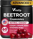 Beet Root Gumies - Beet Gumies - Red Beets kiegészítők Beetroot, Grape Seed, Coq10, C-vitamin & B12 - 60 Beet Chews