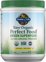 Vrt življenja Raw Organic Perfect Food Green Superfood Soiced Greens Powder - Original Stevia-free, 30 Serving, Non-GMO, Gluten Free Cela prehrana prehranska dopolnila, Alkalize, Razstrupljanje, Energize