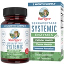MaryRuth Organics Serrapeptase Enzymes Capsules | Up to 2 Month Supply | Enzyme Supplement for High Potency Sinus Relief Pills| Tissue Health and Cellular Health | Vegan | Gluten Free | 60 Count