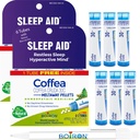 Boiron Coffea Cruda 30C - 6 Total Blue Tubes - Homeopathic Sleep Aid for Restless Sleep, Mental Hyperactivity, Racing Thoughts, and Difficulty Sleeping with Blue Ink Pen