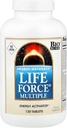 Source Naturals Life Force Multiple Iron Free Daily Multivitamin High Potency Essential Vitamins, Ásványok, Antioxidánsok és Nutritensek - Energy & Immune Boost - 120 kapszula