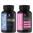 Nobi Nutrition Day and Night Time Fat Burner Bundle for Women | 24/7 Weight Loss with Thermogenic Raspberry Ketones | Appetite Suppressant, Metabolism Booster, and Belly Fat Reducer | 120 Count Each