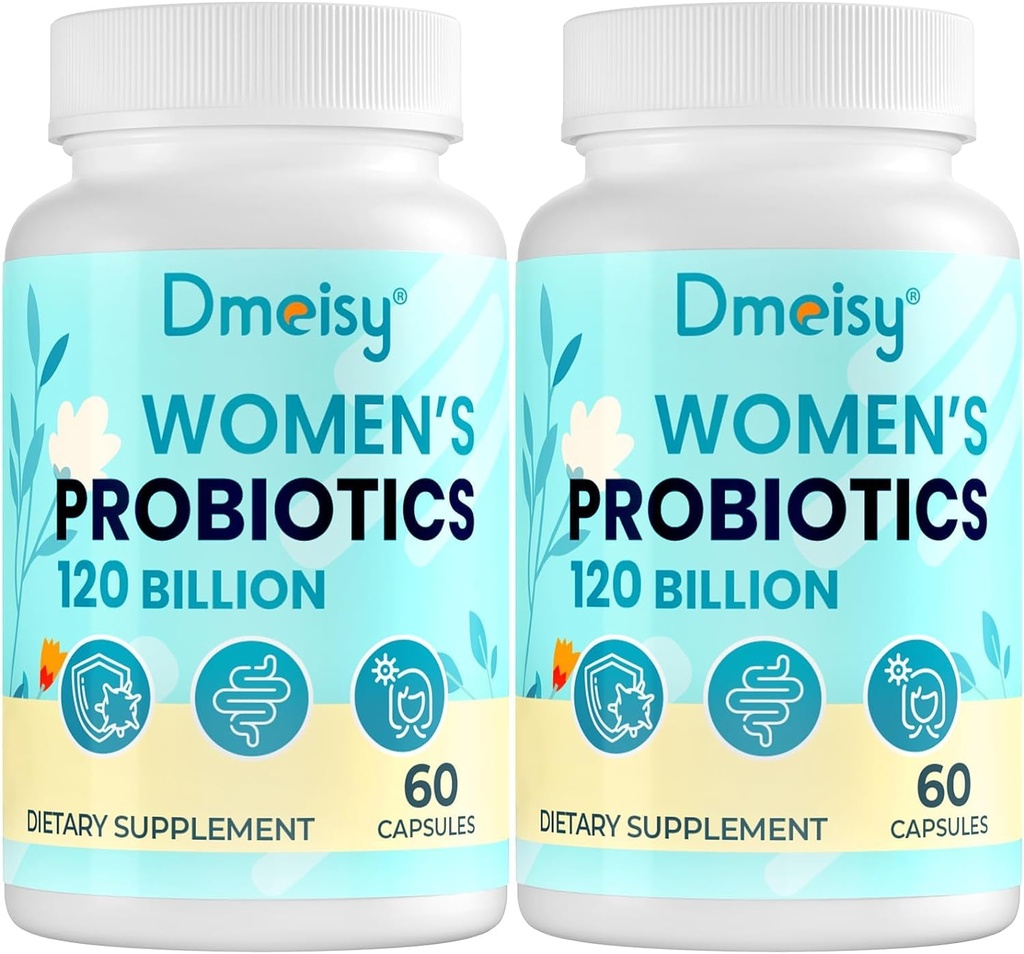 120 Billion CFU Probiotic - Menopause Support Probiotics for Women, Natural Menopause Probiotic Supplement for Hot Flashes Night Sweats Mood Swings Hormone Balance Gut & Immune Health- 120 Caps