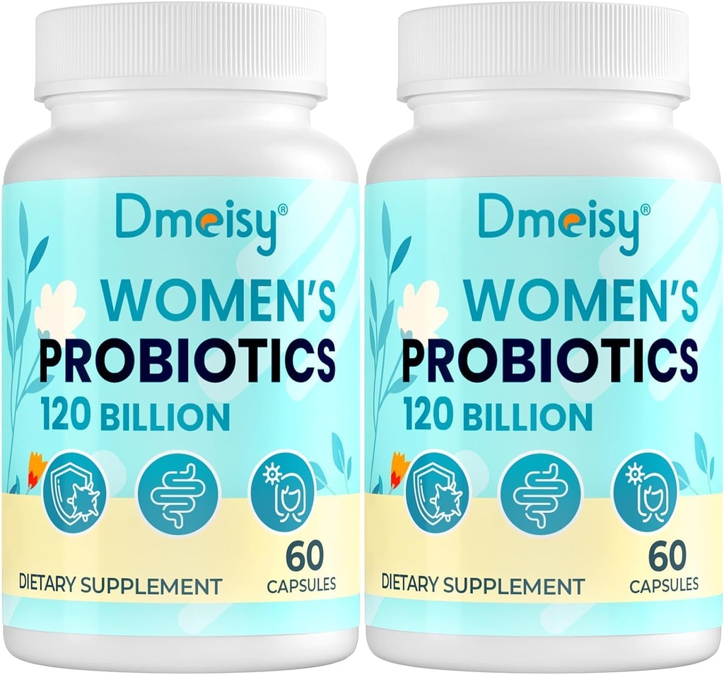 120 Billion CFU Probiotic - Menopause Unterstützung Probiotika für Frauen, Natürliche Menopause Probiotische Ergänzung für Hot Flashes Nacht Sweats Mood Swings Hormon Balance Gut & Immune Gesundheit- 120 Caps