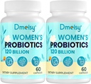 120亿CFU Probiotic - 支持女性的Probiotics, 自然更年期 Probiotic 补充热闪光 夜汗 Mood Swings Hormone 平衡 Gut & Immune 健康 - 120 Caps