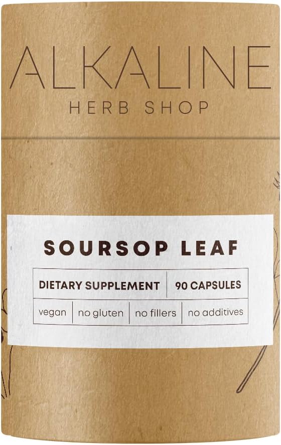 Alcalina Herb Shop Soursop Leaf suplementari 90 Capules