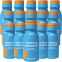 Più Labs Morning Recovery Orange Mango Flavor Electrolyte & Milk Thistle Drink 15 Pack | Hydrate Mentre Bere | Liquido altamente solubile DHM
