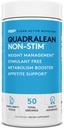 RSP Nutrition QuadraLean - Stimulant Free Weight Management, Metabolism Booster, Energy & Appetite Support - CLA, L-Carnitine, Green Tea Extract, Non-Stim Formula, 50 Serv (Packaging May Vary)