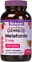 Bluebonnet Feed EarthSweet Melatonin 5 mg Fast-Acting Quick Dissolve Nighttime Relaxation & Restful Sleep Support - Sleep Aid - Gluten-Free, Vegan - Raspberry Flavor - 120 Chewable Tablet