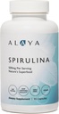 Alaya Naturals - Pure Spirulina Cápsulas - Made with Earthrise Spirulina, Blue Green Algae Superfood - Não-GMO & Vegan - 500 mg, 90 Cápsulas