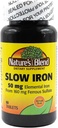 Nature's Blend Slow Iron 50 mg (160 mg) Сравни със Slow Fe® 60 таблетки