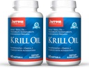 Jarrow Formulas Krill Oil - 60 Softgels - Фосфолипид Омега-3 Complex with Astaxantin - May Поддръжка на липидното управление, мозъчна функция и метаболизъм - 30 Сервиз