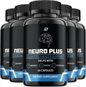 Neuro Plus Brain Supplement, NeuroPlus para a Fórmula de memoria, Nero Plus PQQQ para reducir os efectos negativos da néboa cerebral, función cognitiva Neuro+, Comentarios Nuero Plus (5 Pack - 300 cápsulas)