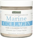 Naturens svar Marine Collagen Liquid | Wild Caught Norweigen Cod | Pure Collagen Peptides med Hyaluronic Acid & Biotin | Stöder Hälsosamt hår, hud, naglar, ben och gemensamma | Gluten-Free 4.8oz
