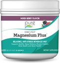 Pure Essence Labs Ionic Fizz Magnesium Plus, Stress Supplement Drink Powder, Gluteeniton ja ei-muuntogeeninen magnesiumjauhe (Mixed Berry, 6.03 Ounce (Pakkaus 1))